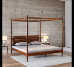 Buy Blue City Decor Solid Sheesham Wood Poster Bed in Honey Finish | Beds | King Size Bed | King Bed | Queen Size Bed | Queen Bed | Wooden Bed | Poster Bed | Double Bed | Bedroom Furniture | Blue City Decor