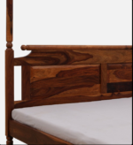Blue City Decor Solid Sheesham Wood Poster Bed in Honey Finish - Image 6