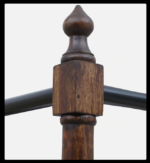 Blue City Decor Handcrafted Sheesham Wood Poster Bed - Image 5