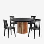 Blue City Decor Eclipse Finish Compact Dining Set – 4 Seater - Image 2