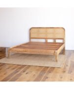 Blue City Decor Heritage Cane Solid Mango Wood Bed - Image 2