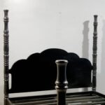 Blue City Decor Colonial Hand Carved King Size Poster Bed - Image 6