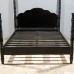 Blue City Decor Colonial Hand Carved King Size Poster Bed - Image 5