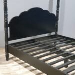 Blue City Decor Colonial Hand Carved King Size Poster Bed - Image 7