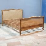 Blue City Decor Rattan Elegance Solid Mango Wood King Bed - Image 2