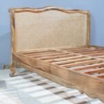 Blue City Decor Rattan Elegance Solid Mango Wood King Bed - Image 8