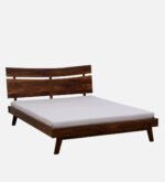 Blue City Decor Hand Carved Mango Wood King Bed - Image 2