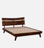 Blue City Decor Hand Carved Mango Wood King Bed - Image 6