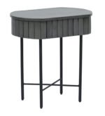 Blue City Decor Oval Contemporary Side Table - Image 3