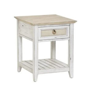 Buy Blue City Decor Ivory Crest Carved Solid Wood Side Table | Side Table | Bedside Table | Wooden Bedside Table | Wooden Bedside Table | Bedroom Furniture | Living Room Furniture | Solid Wood Furniture | Blue City Decor
