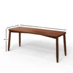 Blue City Decor Arvika Compact Dining Table with Bench – 4 Seater - Image 8