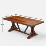 Blue City Decor HeritageLine Premium Dining Table Set – 8 Seater - Image 4