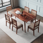 Blue City Decor HeritageLine Six-Seater Timber Dining Set - Image 2