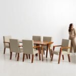 Blue City Decor Verona Solid Wood 6 Seater Dining Table Set