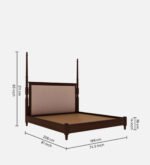 Blue City Decor Rachit Deep Tone Solid Wood Bed - Image 5