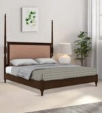 Buy Blue City Decor Rachit Deep Tone Solid Wood Bed | Beds | King Size Bed | King Bed | Queen Size Bed | Queen Bed | Wooden Bed | Poster Bed | Double Bed | Bedroom Furniture | Blue City Decor