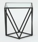 Blue City Decor Valerie Geometric Black Side Table - Image 5