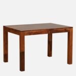 Blue City Decor Aura Solid Sheesham 4 Seater Dining Table Set - Image 4
