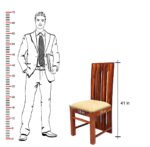 Blue City Decor VintageAura 6 Seater Wood Dining Suite with Bench - Image 6