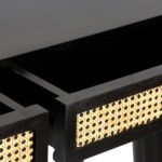 Blue City Decor Solvara Dark Tone Cane Console Table - Image 8