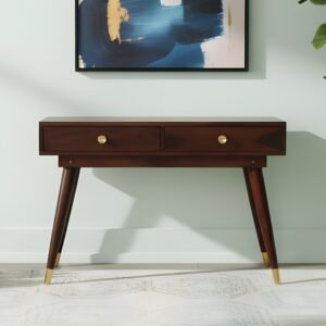Buy Blue City Decor Nivara Contemporary Walnut Console | Console Table | Wooden Console Table | Living Room Furniture | Blue City Decor