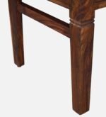 Blue City Decor Sheesham Wood 4 Seater Dining Table Set in Teak Finish - Image 11