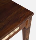 Blue City Decor Kairo Sheesham Wood 6 Seater Dining Set with Bench in Teak Finish - Image 8