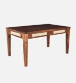 Blue City Decor Kairo Sheesham Wood 6 Seater Dining Set with Bench in Teak Finish - Image 7