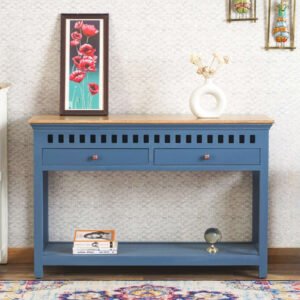 Buy Blue City Decor Kalyra Solid Wood Hallway Console Table | Console Table | Wooden Console Table | Living Room Furniture | Blue City Decor