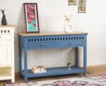 Blue City Decor Kalyra Solid Wood Hallway Console Table - Image 2