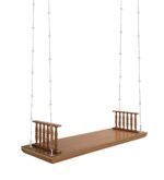 Blue City Decor Heritage Mango Wood Swing with Honey Finish - Image 6