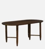 Blue City Decor Bravion Solid Wood 6 Seater Dining Set with Chairs in Teak Finish - Image 6