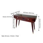 Blue City Decor Nivara Contemporary Walnut Console - Image 3