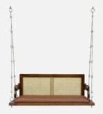 Blue City Decor Heritage Mango Wood Swing with Dual-Side Backrest - Image 4