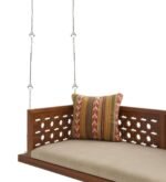 Blue City Decor Honey Finish Rosewood Hanging Swing - Image 7
