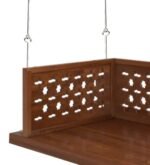 Blue City Decor Honey Finish Rosewood Hanging Swing - Image 6