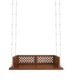 Blue City Decor Honey Finish Rosewood Hanging Swing - Image 5