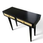 Blue City Decor Solvara Dark Tone Cane Console Table - Image 9