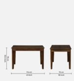 Blue City Decor Heritage Sheesham Wood 4 Seater Dining Set - Image 2