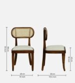 Blue City Decor Heritage Sheesham Wood 4 Seater Dining Set - Image 3