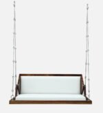 Blue City Decor Sheesham Wood Hanging Swing with Reversible Back - Image 4