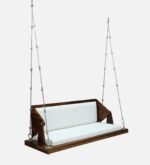 Blue City Decor Sheesham Wood Hanging Swing with Reversible Back - Image 5