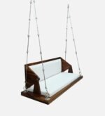 Blue City Decor Sheesham Wood Hanging Swing with Reversible Back - Image 6