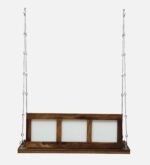 Blue City Decor Sheesham Wood Hanging Swing with Reversible Back - Image 7