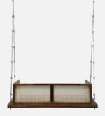 Blue City Decor Heritage Sheesham Wood 2 Seater Swing in Teak Finish - Image 7