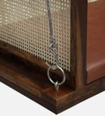 Blue City Decor Heritage Sheesham Wood 2 Seater Swing in Teak Finish - Image 8