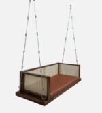 Blue City Decor Heritage Sheesham Wood 2 Seater Swing in Teak Finish - Image 6