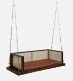 Blue City Decor Heritage Sheesham Wood 2 Seater Swing in Teak Finish - Image 5