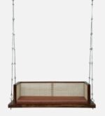 Blue City Decor Heritage Sheesham Wood 2 Seater Swing in Teak Finish - Image 4