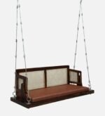 Blue City Decor Provincial Teak Finish Sheesham Wood 2 Seater Swing - Image 5